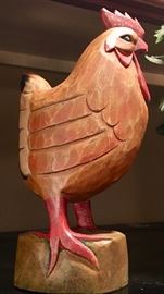 43. Wooden Rooster (14")
