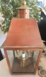 254. Copper Outdoor Lantern (19")