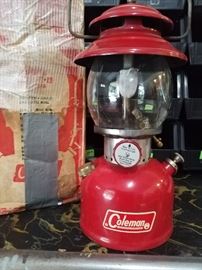 Vintage red Coleman lantern