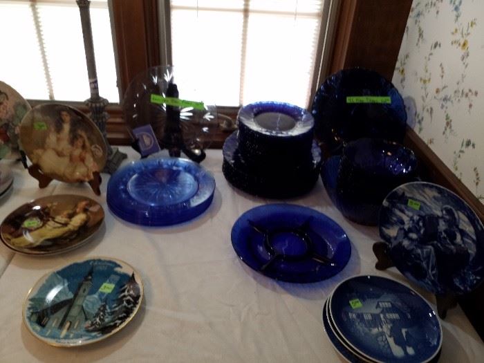 Blue dishes, pretty plates and more