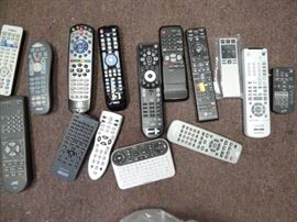 Bag with Approx. 14 Misc. Remotes