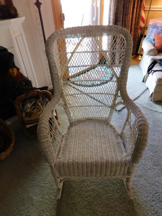 Wicker rocker