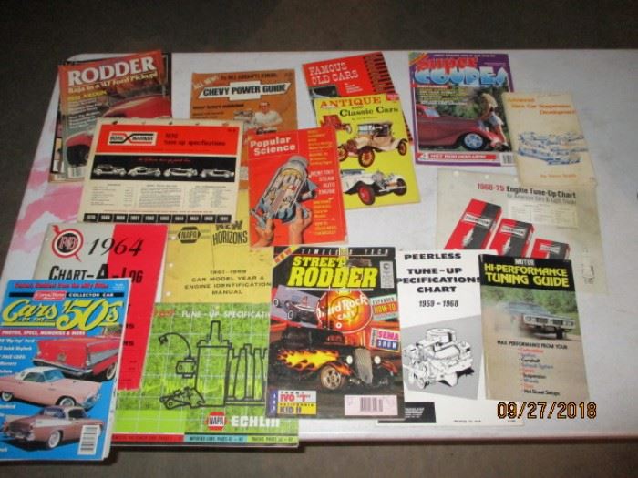 some vintage auto magazines