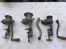 3 Antq. Food Grinders