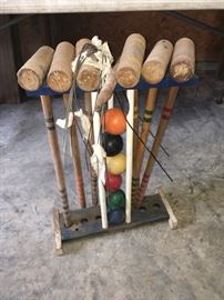 Wooden Croquet Set