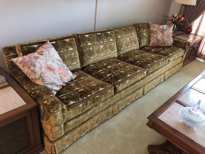 Vintage sofa, extra long