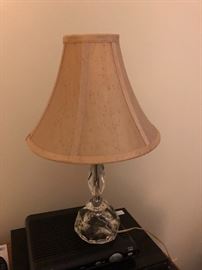 vintage crystal dresser lamp