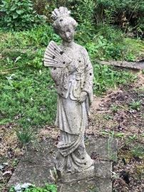 Large Chinese cement figure