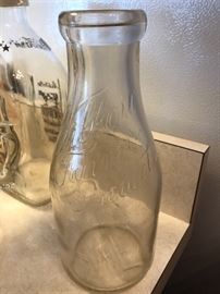 Vintage Willow Farms milk bottle