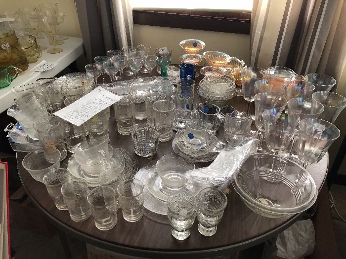 Years of collection of crystal glassware!