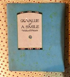 The Value of a Smile book, Printed in 1925