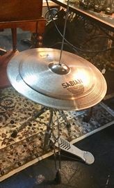 SABIAN Cymbals (two 14" and one 18") with Yamaha Professional Stand 