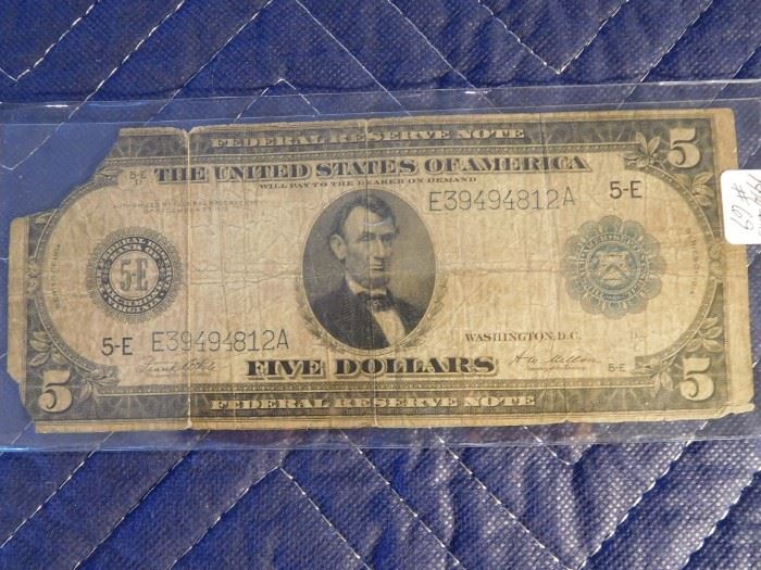 1914 Blue Seal Note