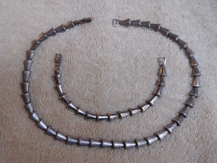 Sterling Necklace and Bracelet