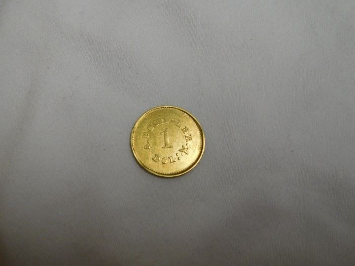 A. Bechtler 1 Dollar -  Carolina Gold