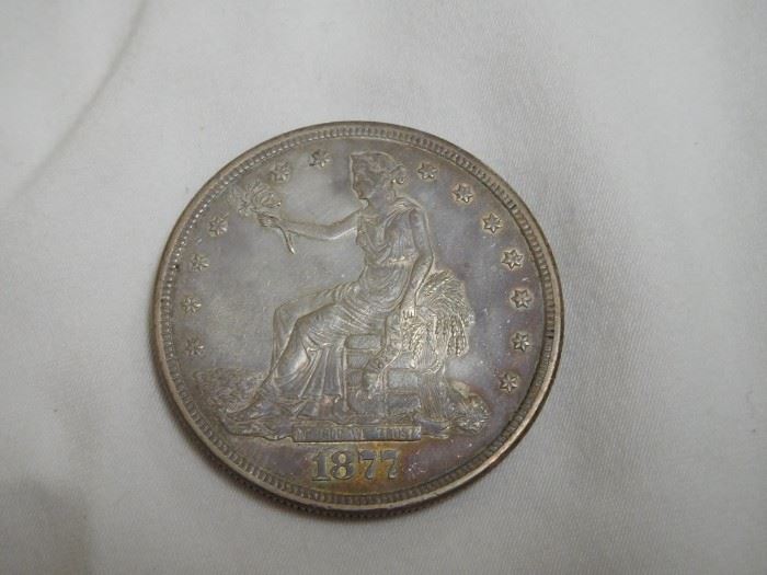 1877 - S  Trade Dollar