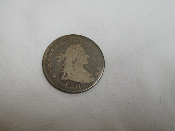 1806 25 c. (One Quarter Dollar) Drape Bust