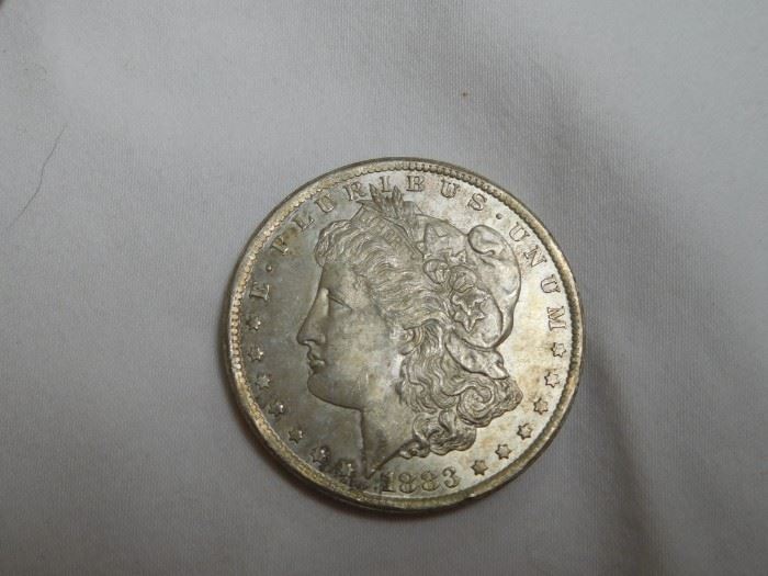 1883 cc Morgan Silver Dollar