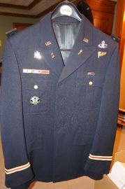 Military jackets with insignia