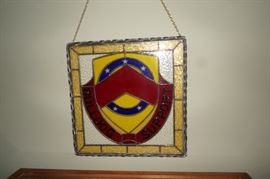 BULLDOG SUPPORT Battalion stained glass