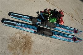 Water skies and ropes