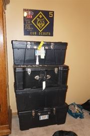 ARMY / MILITARY / HEAVY PLASTIC foot lockers