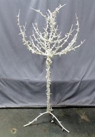 Decorative Tree Wrapped in Lights, 68.5"H