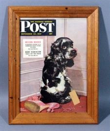 1947 Saturday Evening Post Framed Art Print, 13" x 17"