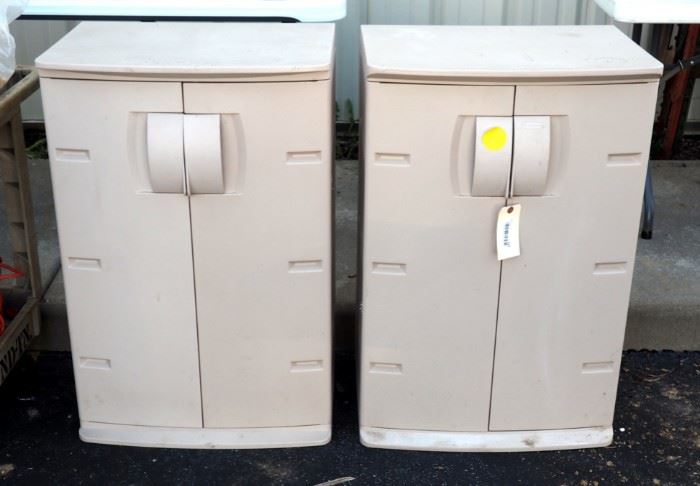 Rubbermaid Storage Cabinets Qty. 2, 36" x 24" x 16"
