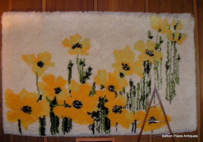 Pulled Wool Garden of Poppies
