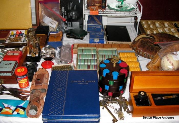 Coin Books, Catalin Chips, Bakelite chips and more