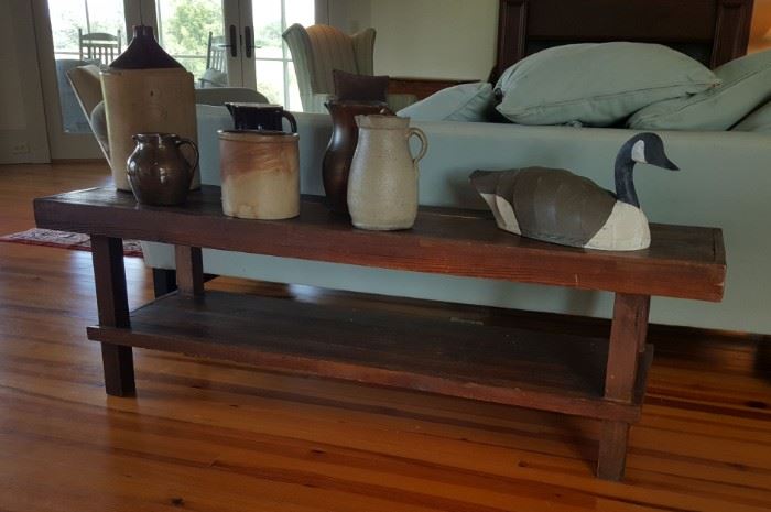 Console table/bucket bench