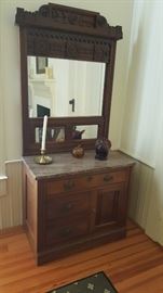 Victorian marble-top washstand