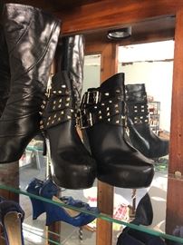 studded boots by bcbg