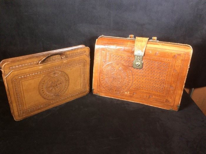 Leather Tooled Briefcases