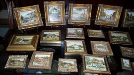 Collection of Miniature Oil Paintings by Myra Blanchard