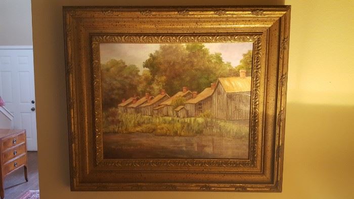 Oil Painting of Laurel Valley Plantation by Myra Blanchard