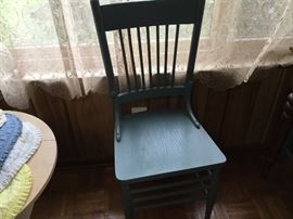 Close up of chairs with small table