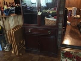 Picture of the bottom of the china cabinet