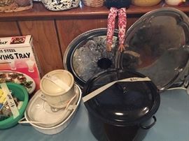 Small appliances in kitchen area