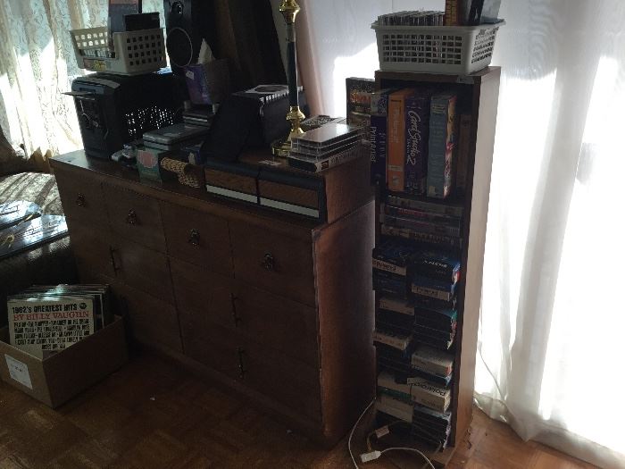 Cabinet full of VHS 