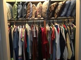 Hall closet - lots of clothes in all the closets!