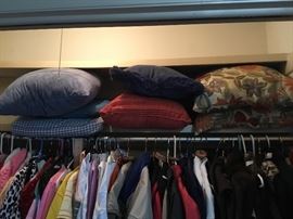 Pillows in all closets