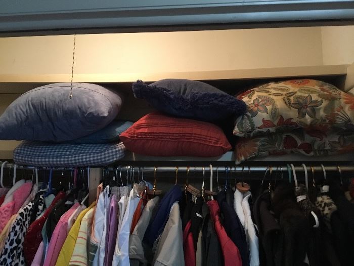 Pillows in all closets