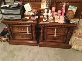 Night stands to queen bed set