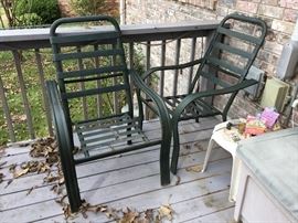 Chairs on patio - has cushions available