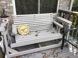 Patio - wood swing