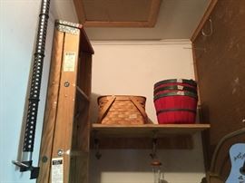 Garage has room off to left at entrance - these are items in this room