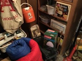 Garage has room off to left at entrance - these are items in this room
