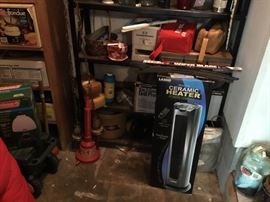 Garage has room off to left at entrance - these are items in this room